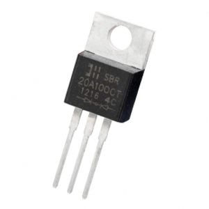 دوبل دیود SBR20A100CT تایوانی مارک Diodes Incorporated پکیج TO-220