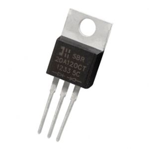 دوبل دیود SBR20A120CT تایوانی مارک Diodes Incorporated پکیج TO-220