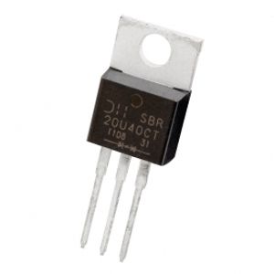 دوبل دیود SBR20U40CT تایوانی مارک Diodes Incorporated پکیج TO-220