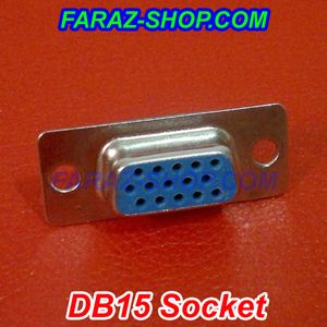 سوکت DB15 مادگی کابل خور – VGA