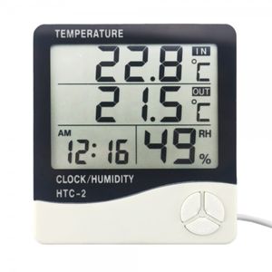 دماسنج، رطوبت سنج HTC-2 ساعت رومیزی HTC-2 Temperature Clock Humidity