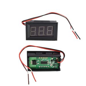 ماژول ولت متر دیجیتال روپانلی رنگ قرمز 0 تا 100 ولت DC دو سیمه