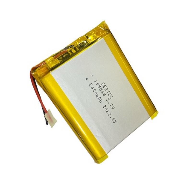 باتری لیتیوم پلیمر 3.7v ظرفیت 5000mAh مارک SERTEC کد 105568