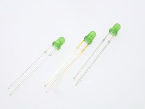 دیود نوری LED 3mm سبز مات (LED GREEN)