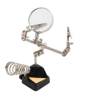 گیره مونتاژ ذره بین دار به همراه پایه هویه ZD-10G