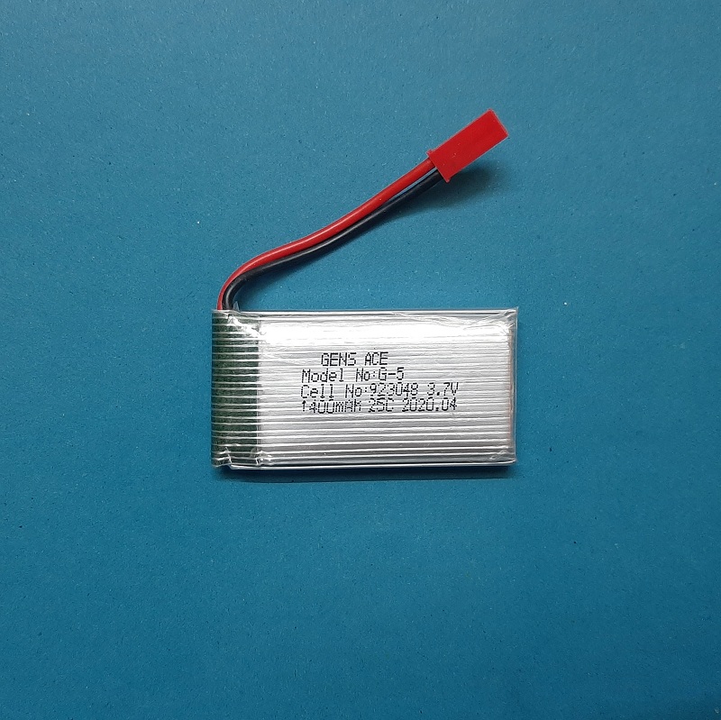 باتری لیتیوم پلیمر 3.7v ظرفیت 1400mAh تک سل 25c مارک GENSACE کد 923048