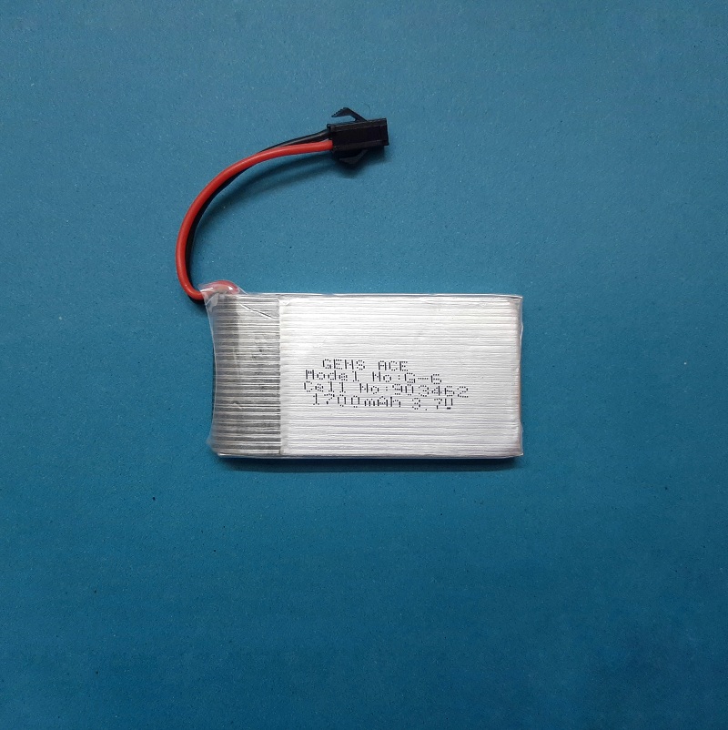 باتری لیتیوم پلیمر 3.7v ظرفیت 1700mAh تک سل 25c مارک GENSACE کد 903462