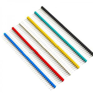 پک 6 عددی پین هدر رنگی  Colored 40 pins فاصله 2.54mm