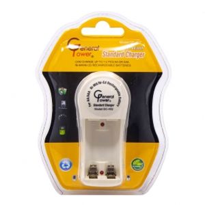 شارژر باتری قلمی و نیم قلمی دوتایی GC-402 مارک GENERAL POWER