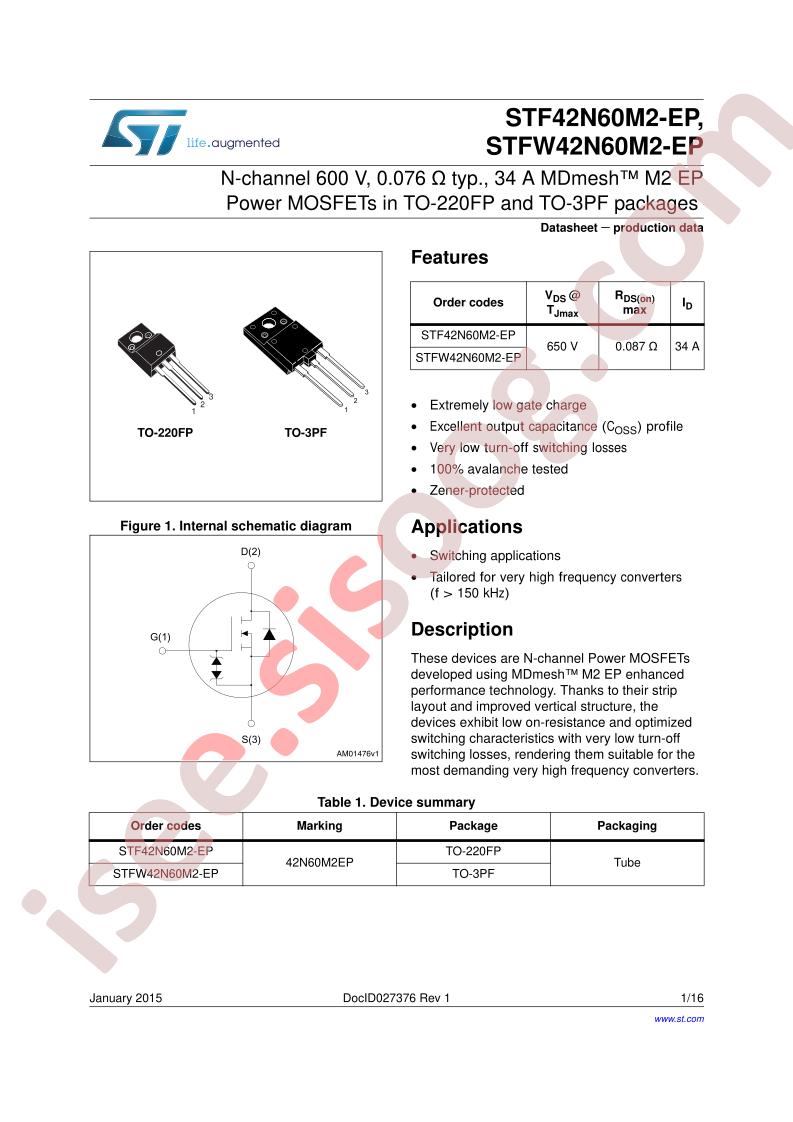 STF(W)42N60M2-EP