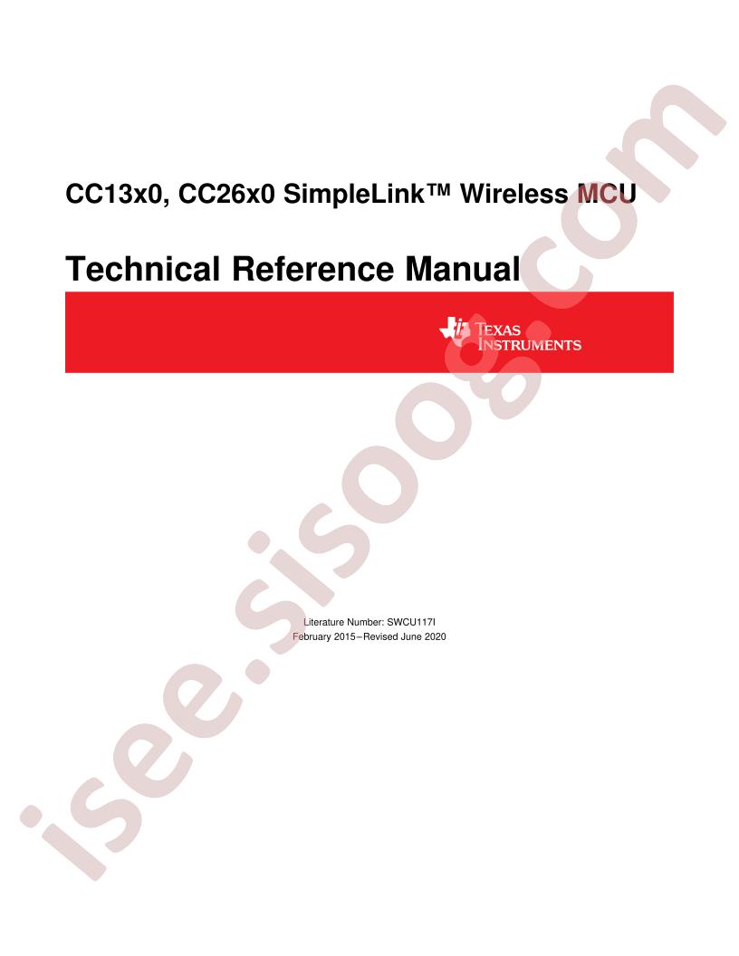 CC13x0, 26x0 Technical Reference Manual