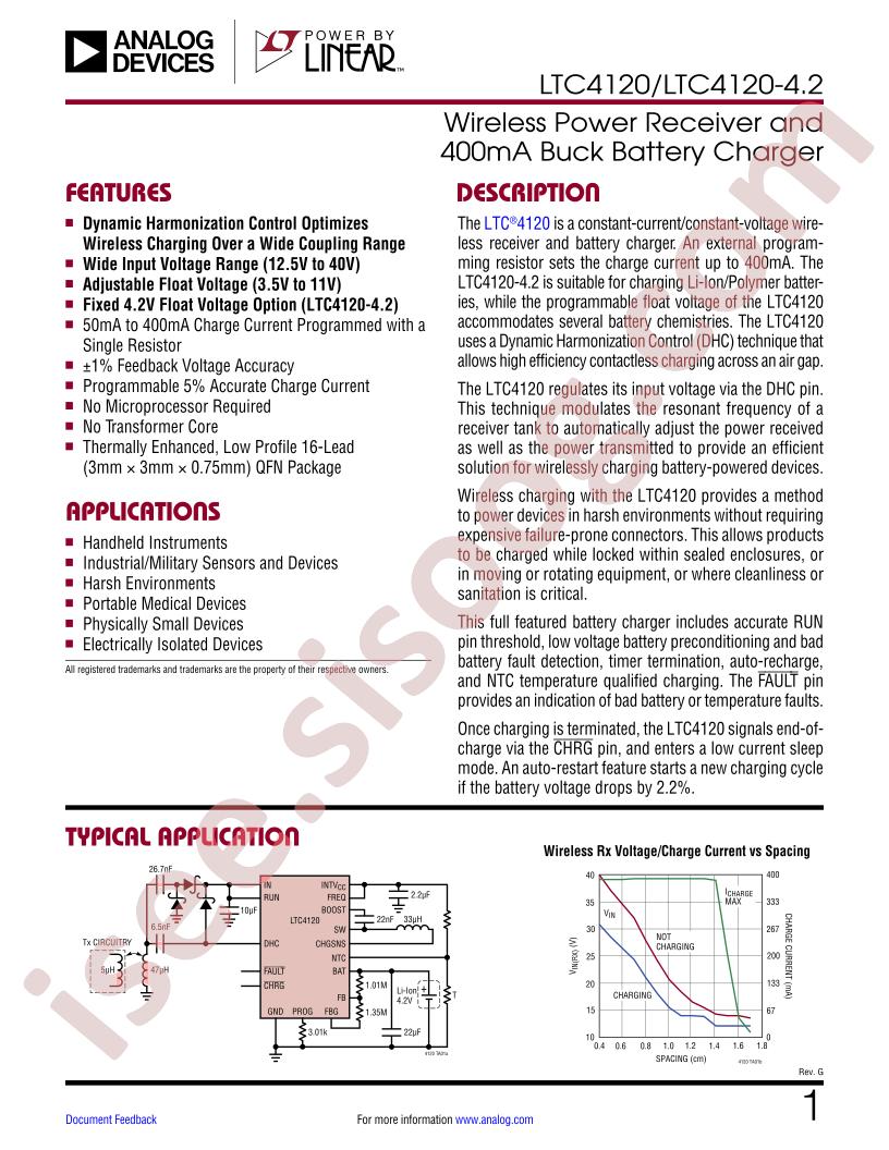 LTC4120(4.2) Datasheet