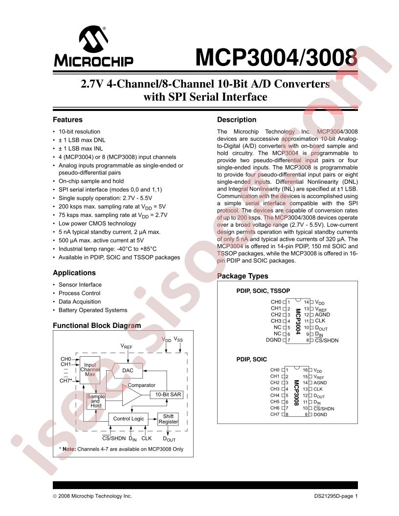 MCP3004, 3008