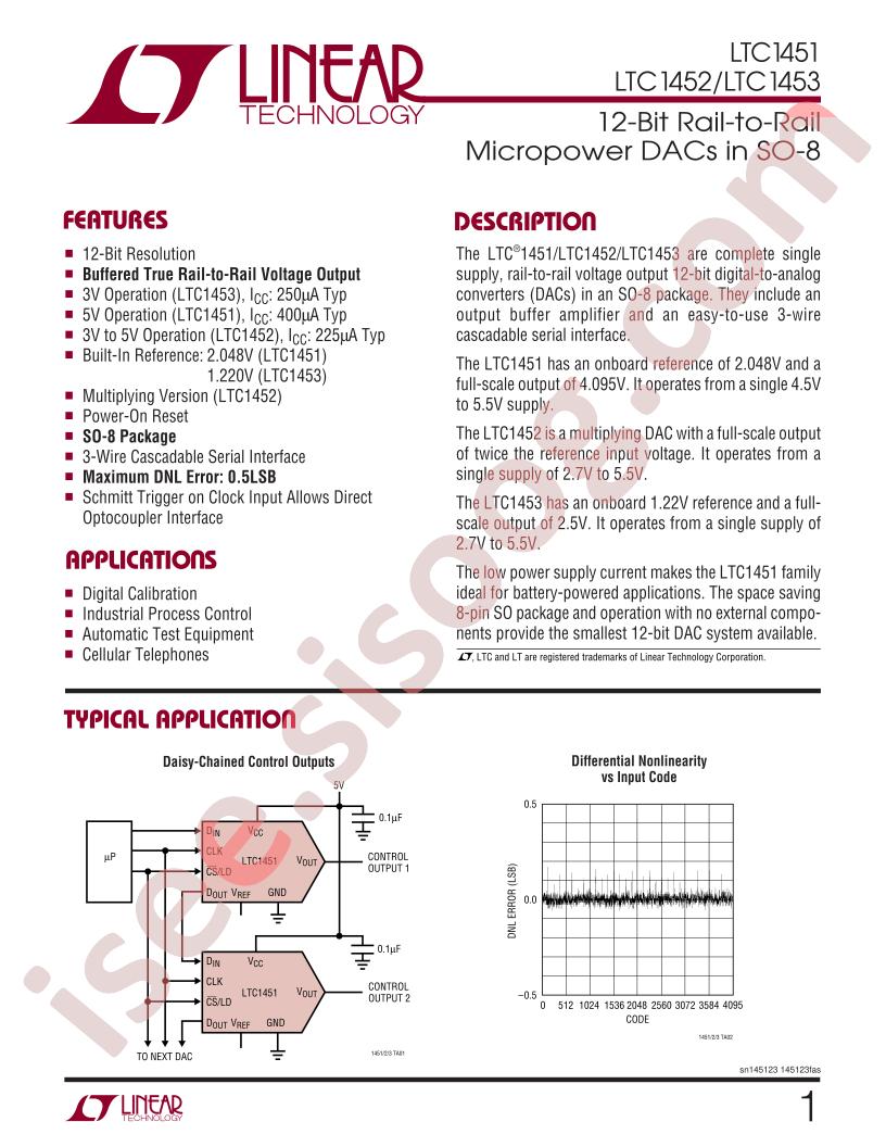 LTC1451-53 Datasheet
