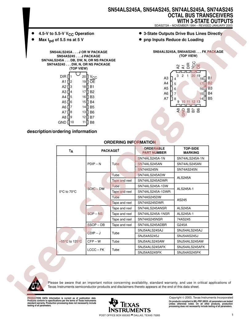 SN54/74(ALS,AS)245(A)