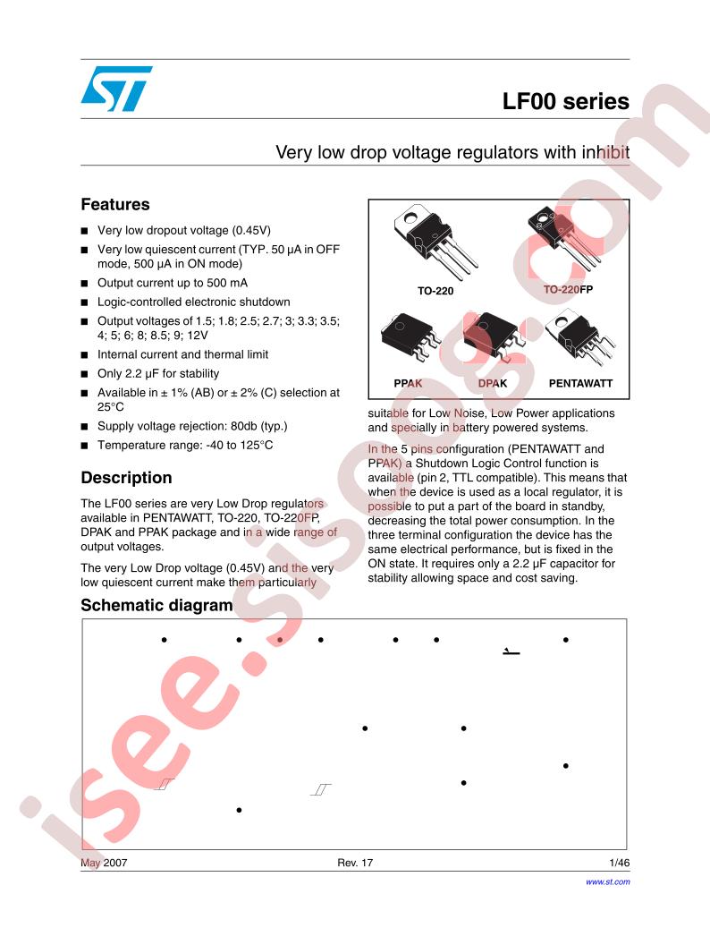 LF00 Series Datasheet