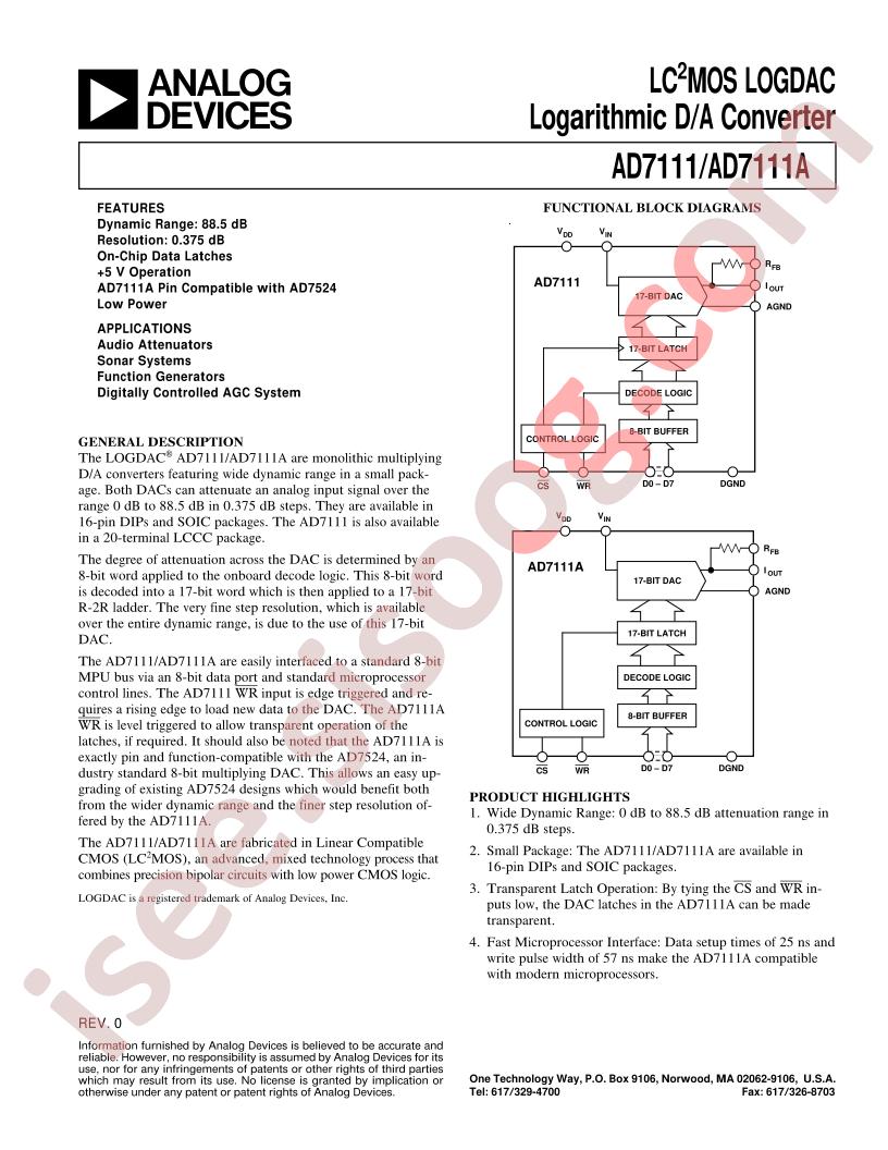 AD7111(A)