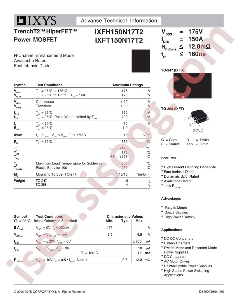 IXFx150N17T2