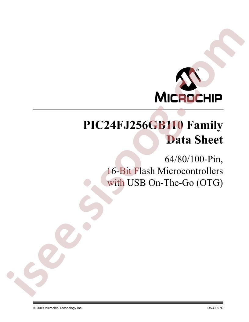 PIC24FJ256GB110 Family Datasheet