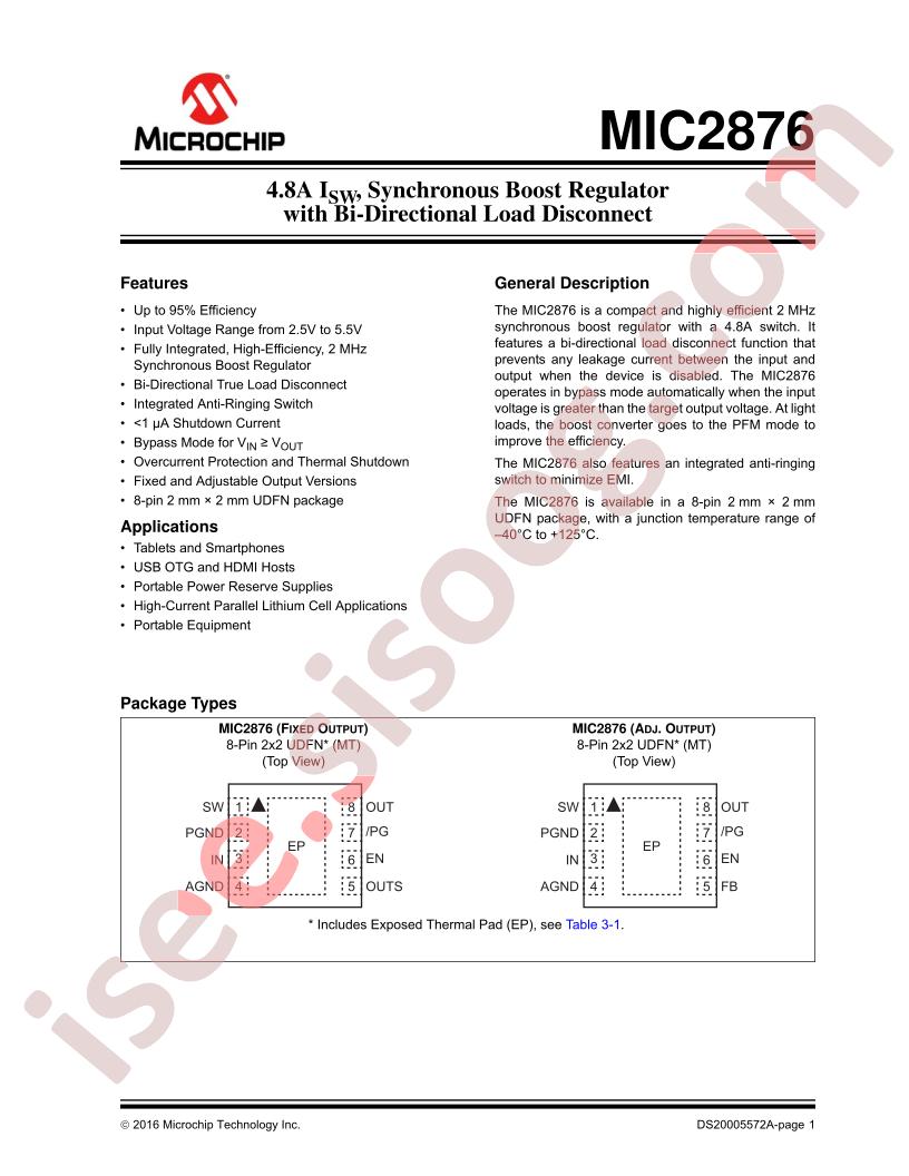 MIC2876 Datasheet