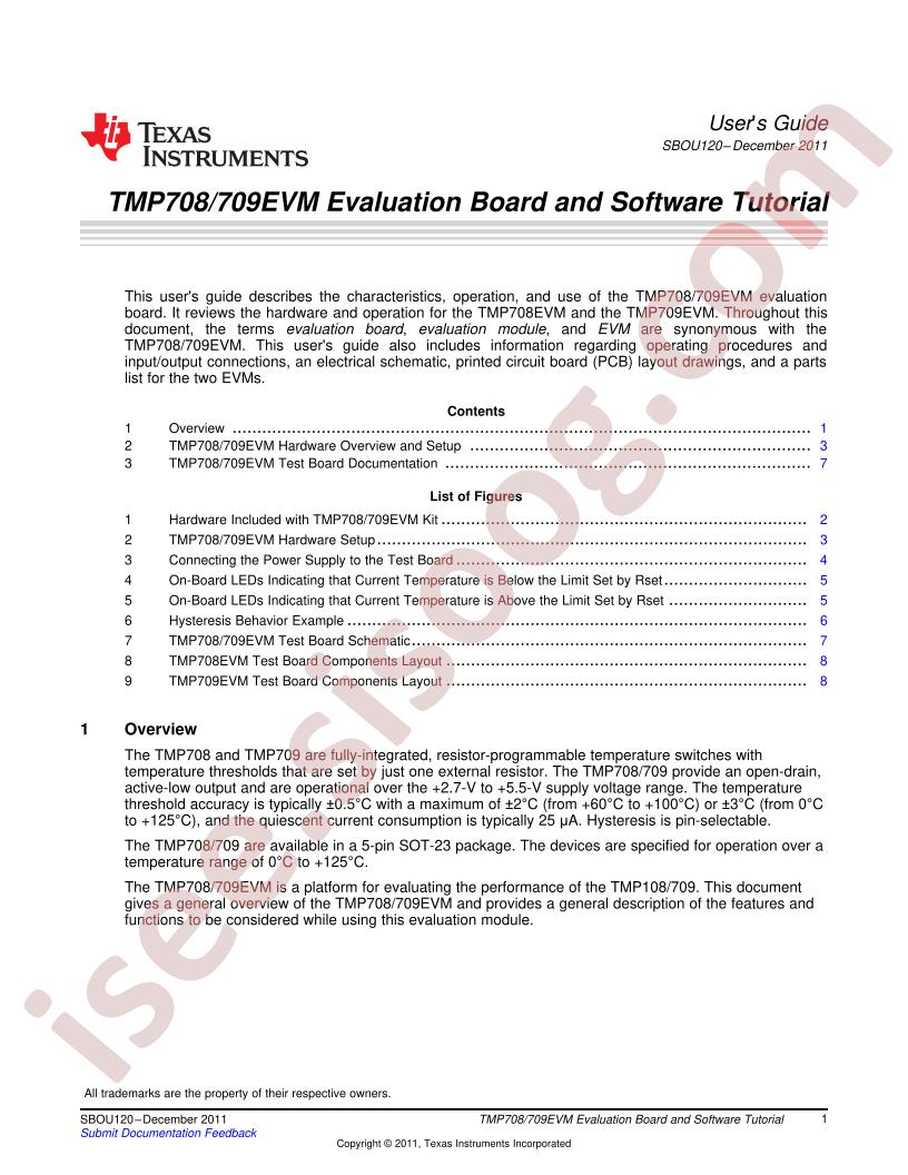 TMP708,709EVM User Guide