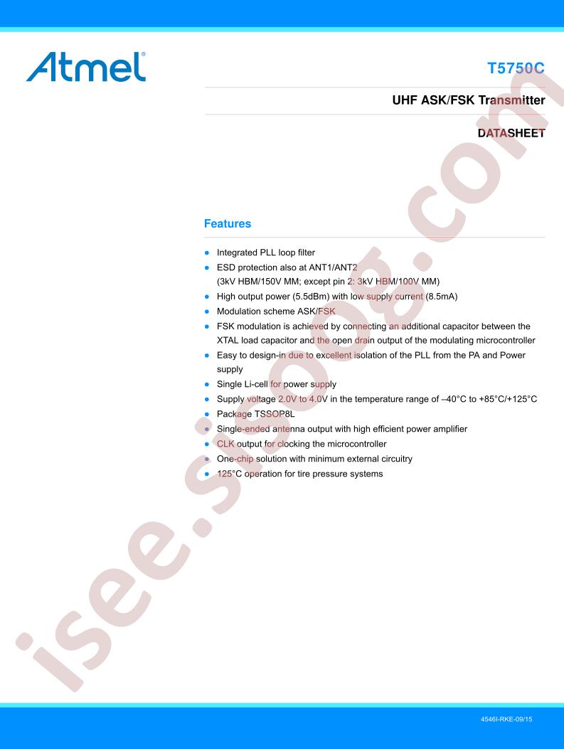 T5750C Datasheet