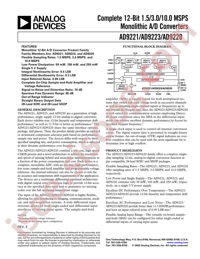 AD9221,23,20