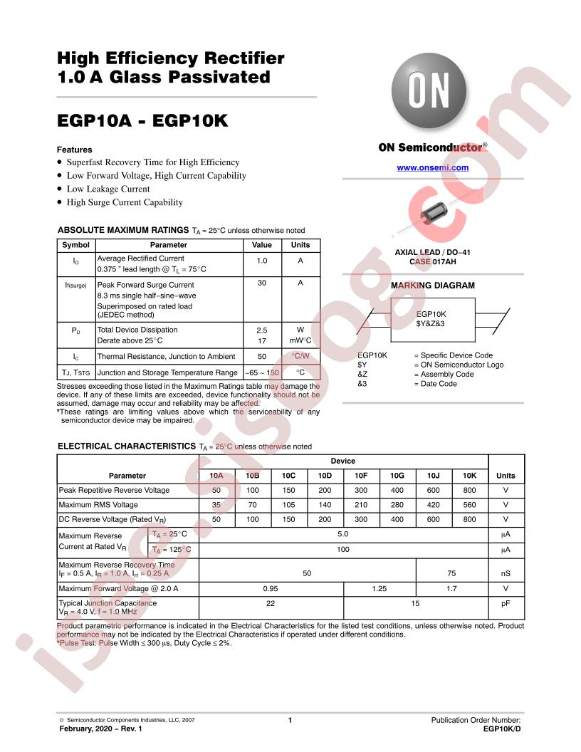 EGP10A - EGP10K