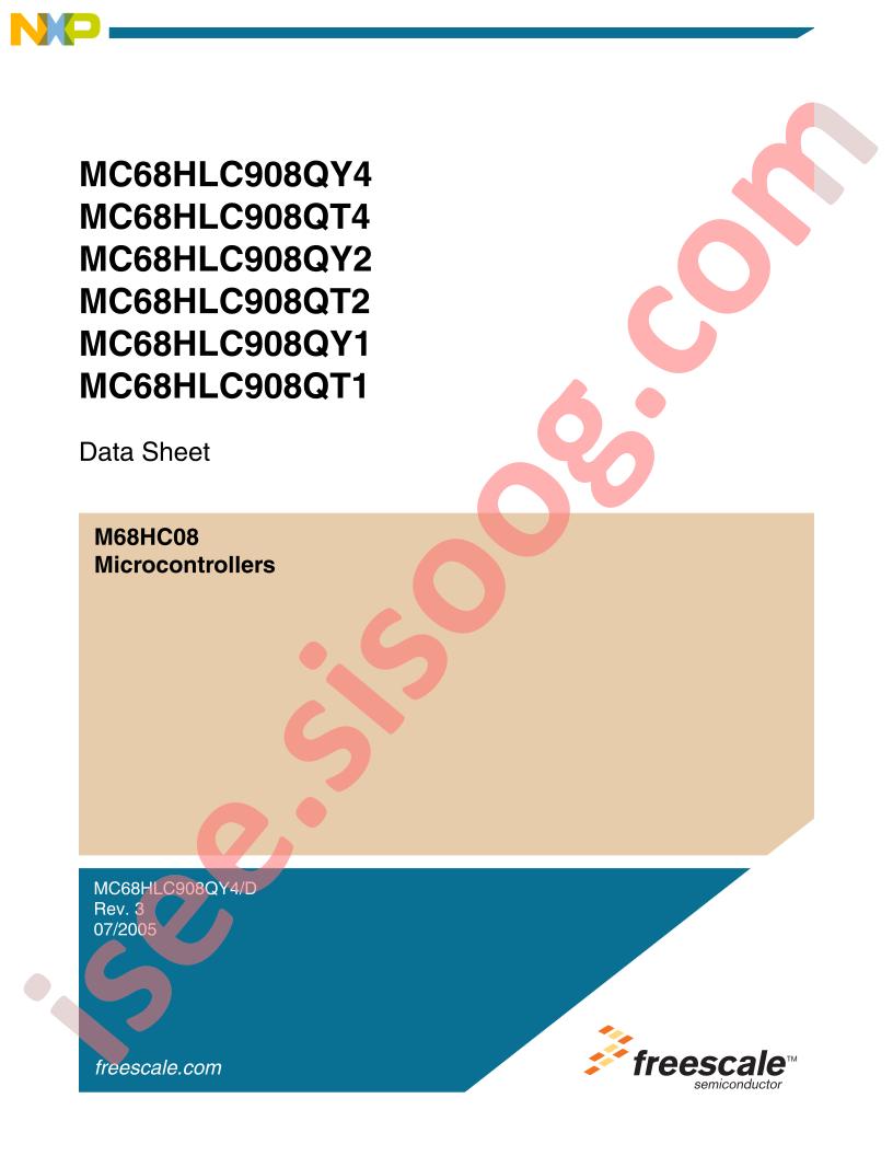 MC68HLC908(QT,QY)1,2,4