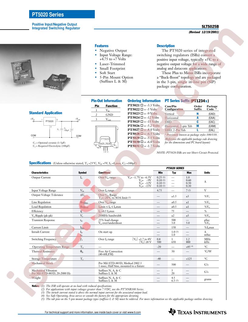 PT5020 Series