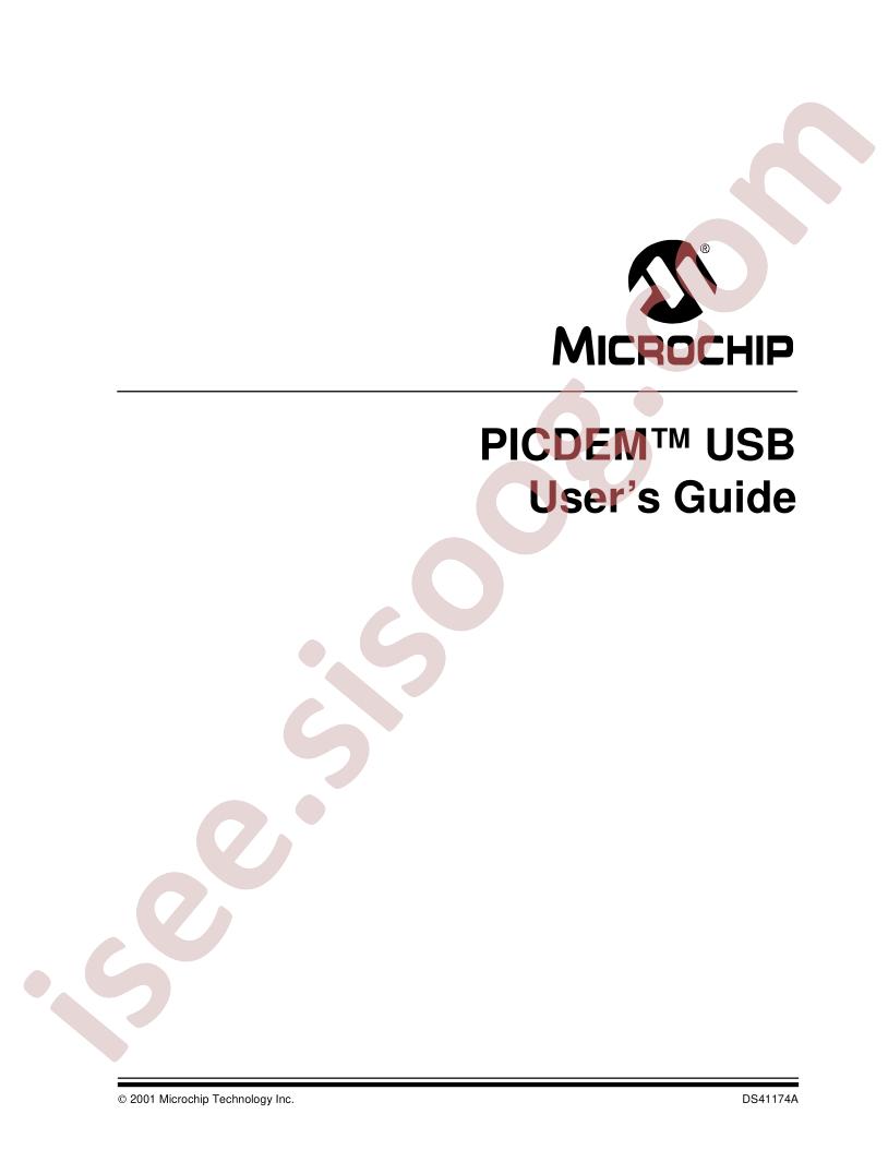 PICDEM USB Users Guide