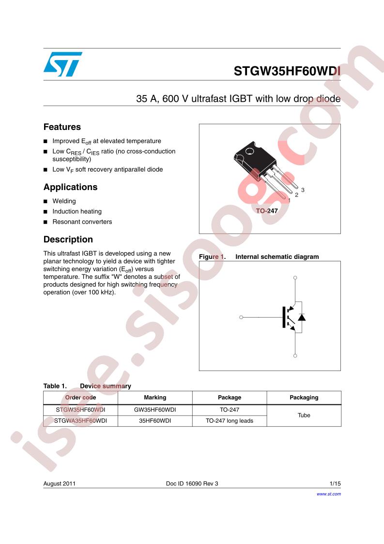 STGW35HF60WDI
