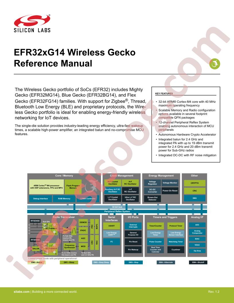 EFR32xG14 Reference Manual