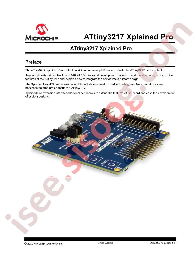 ATtiny3217 Xplained Pro Guide