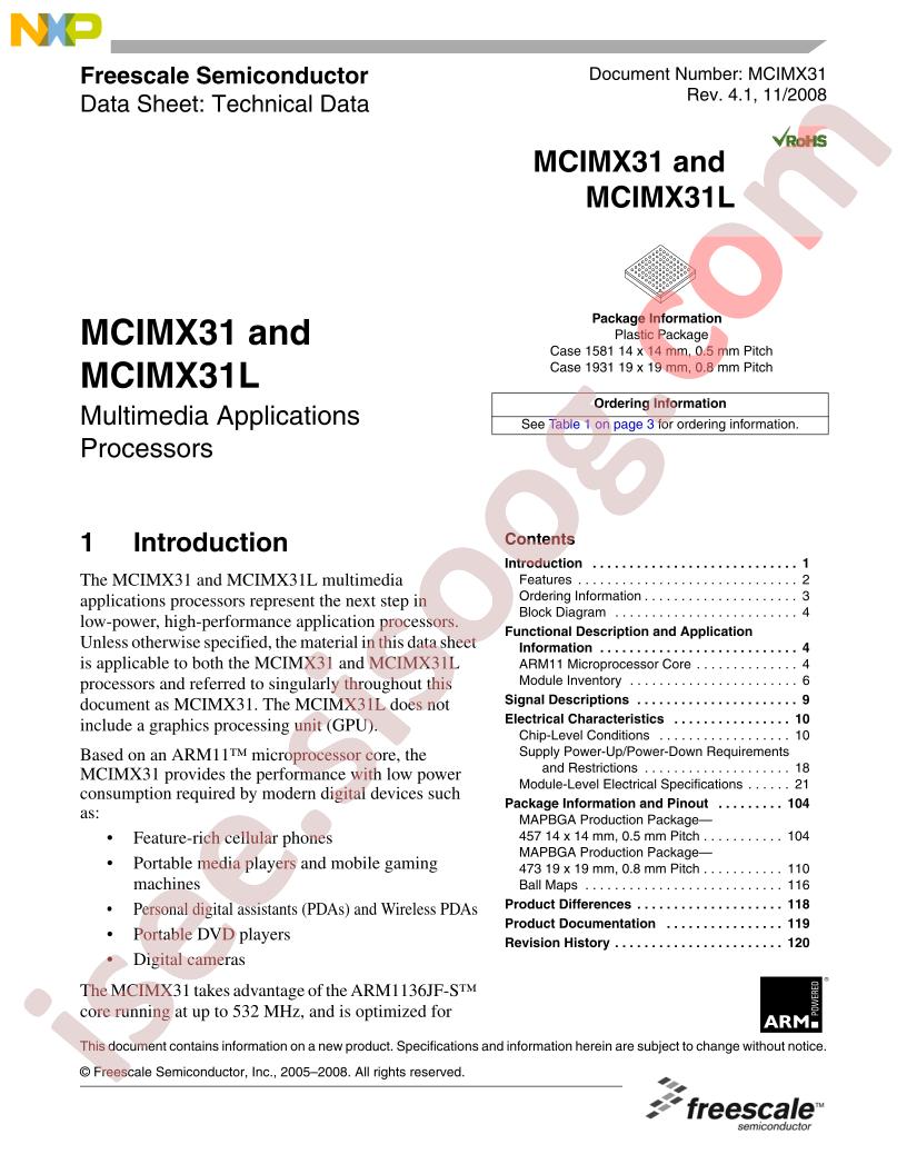 MCIMX31/L