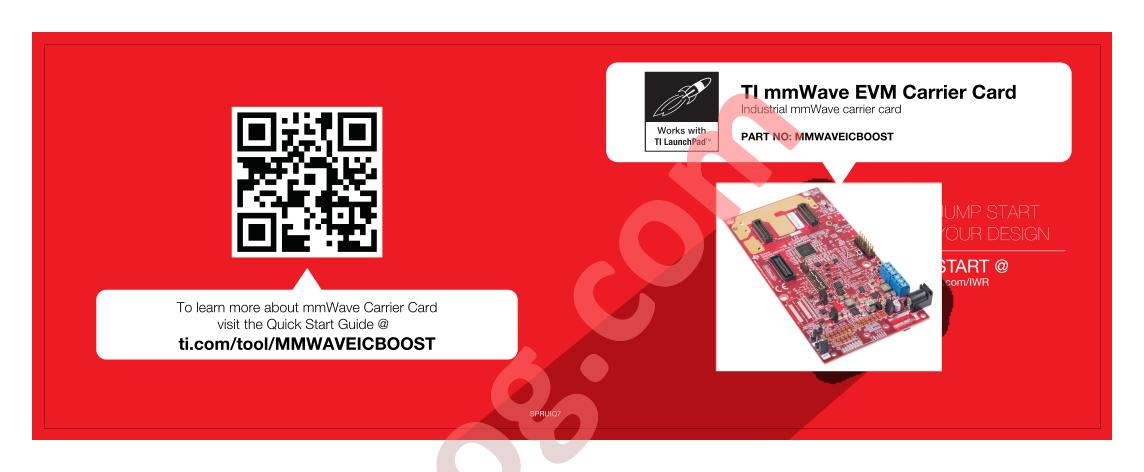 MMWAVEICBOOST Quick Start Guide