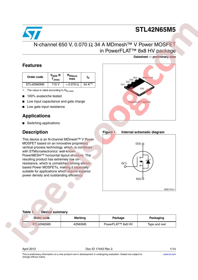 STL42N65M5