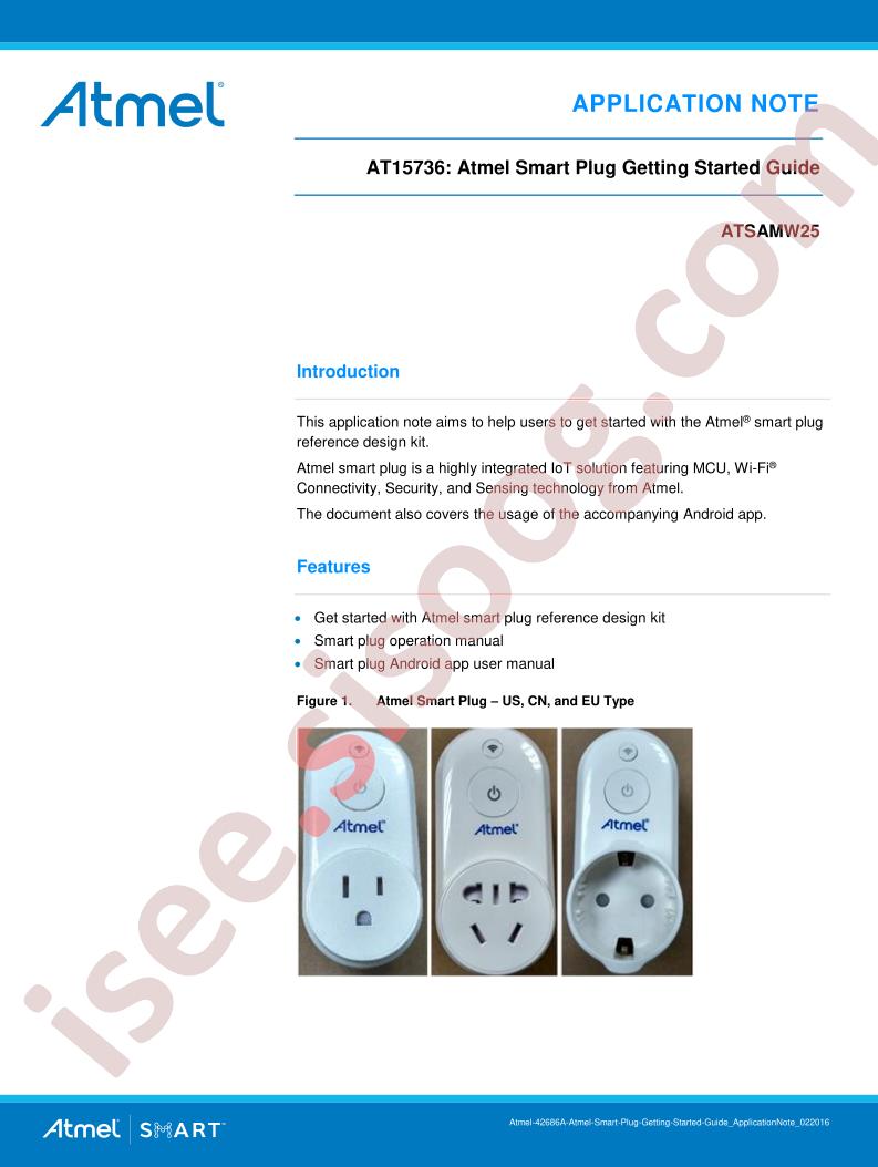 Atmel Smart Plug Getting Started Guide