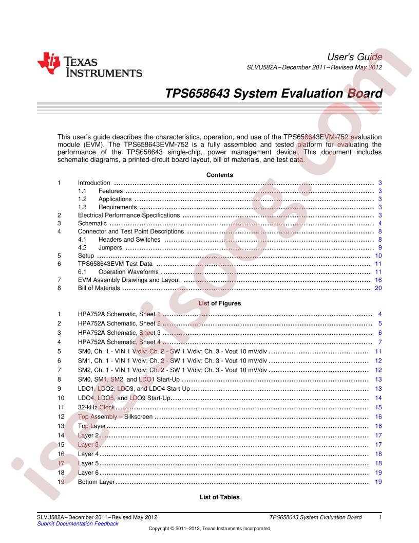 TPS658643EVM-752 User Guide