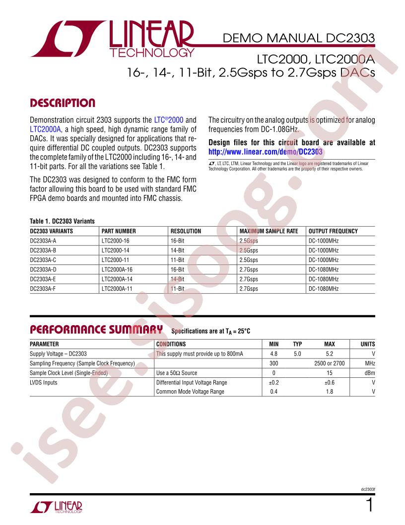 DC2303 Demo Manual