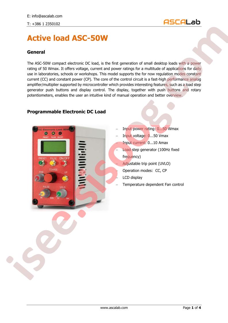 Active load ASC-50W
