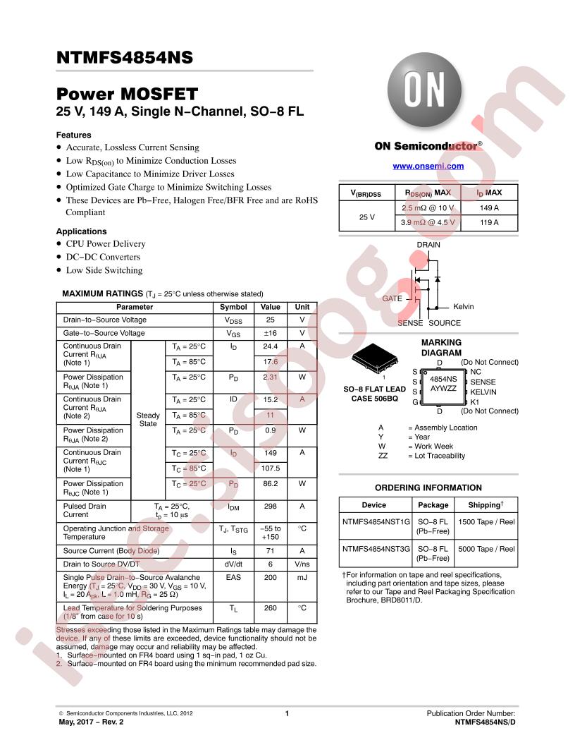 NTMFS4854NS