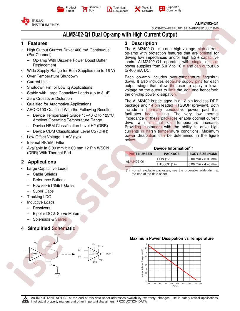 ALM2402-Q1 Datasheet