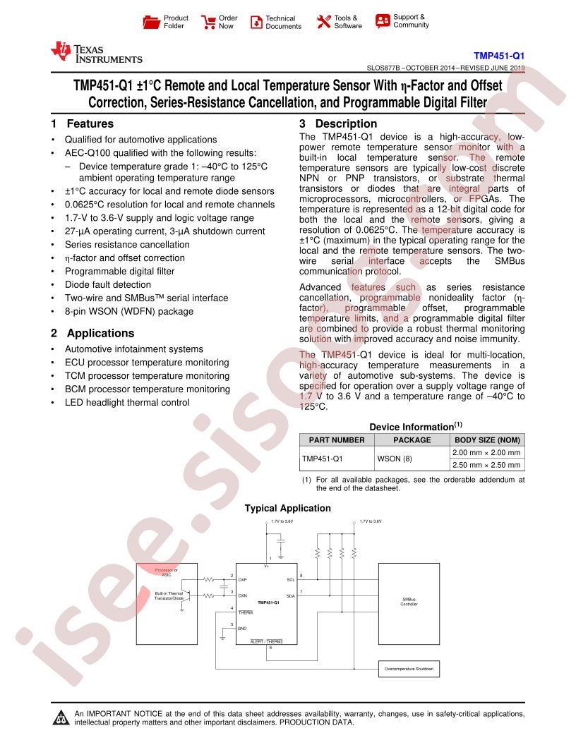 TMP451-Q1
