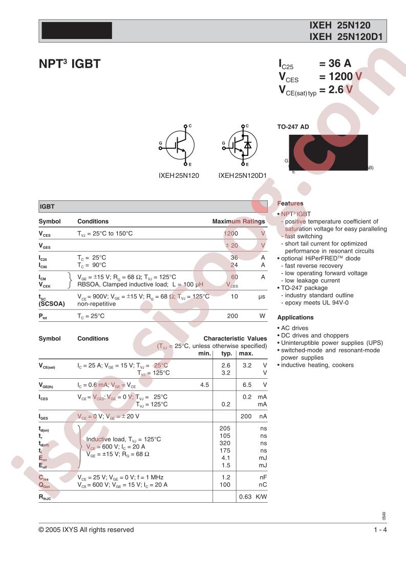 IXEH25N120(D1)
