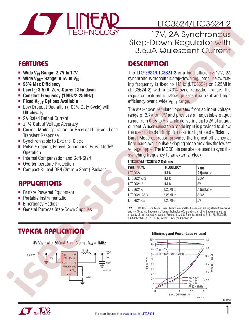 LTC3624(-2) Datasheet