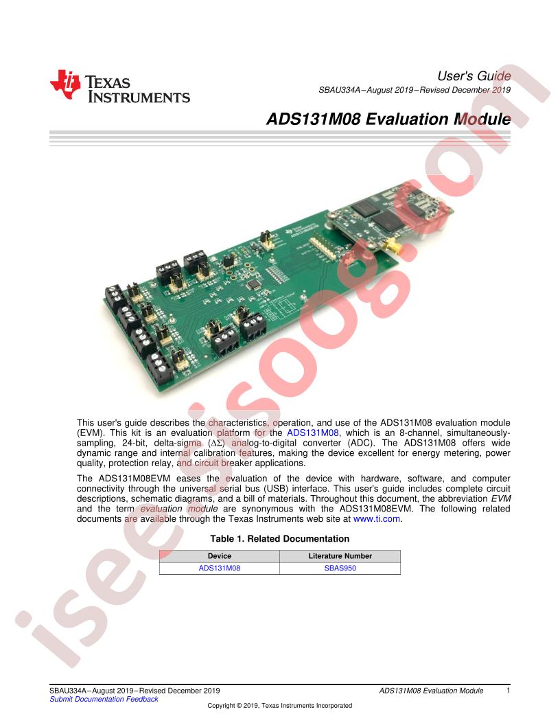ADS131M08EVM User Manual