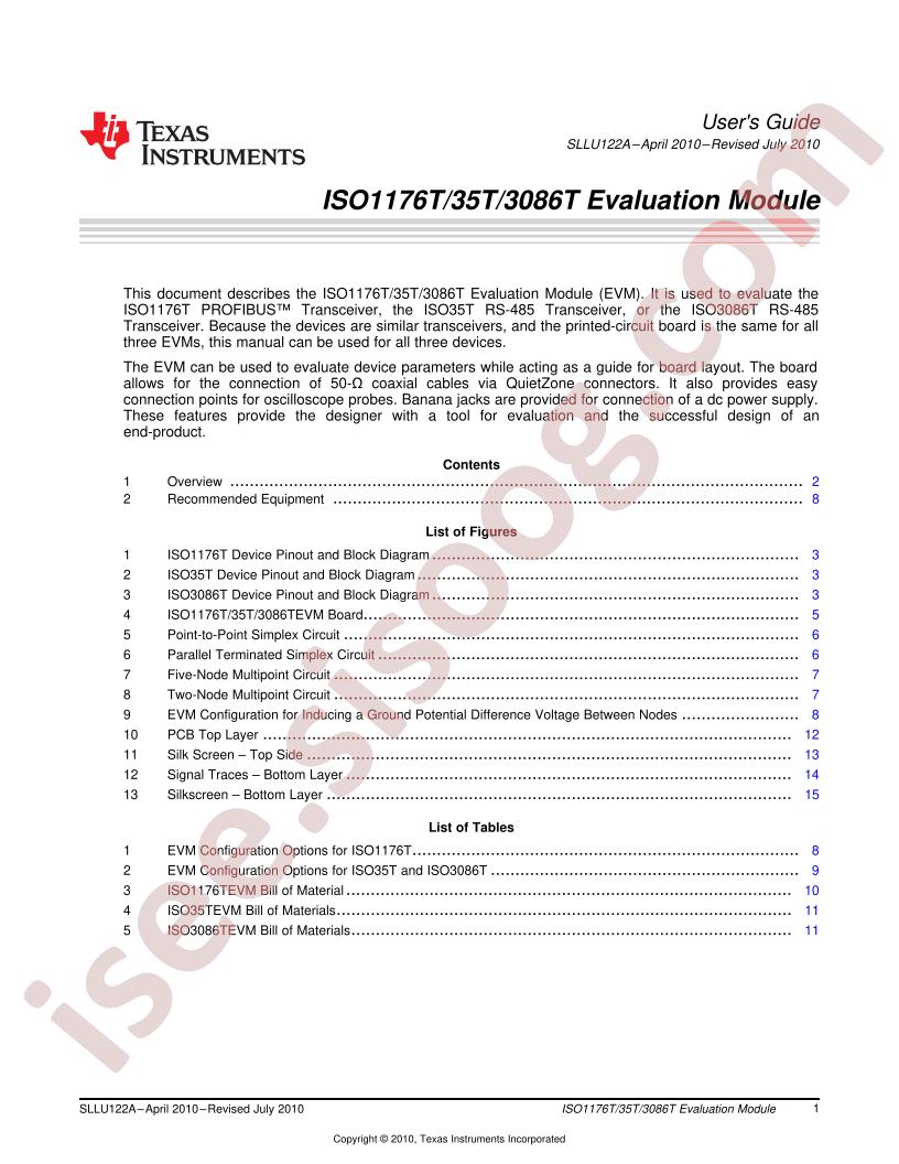 ISO1176T/35T/3086T User Guide