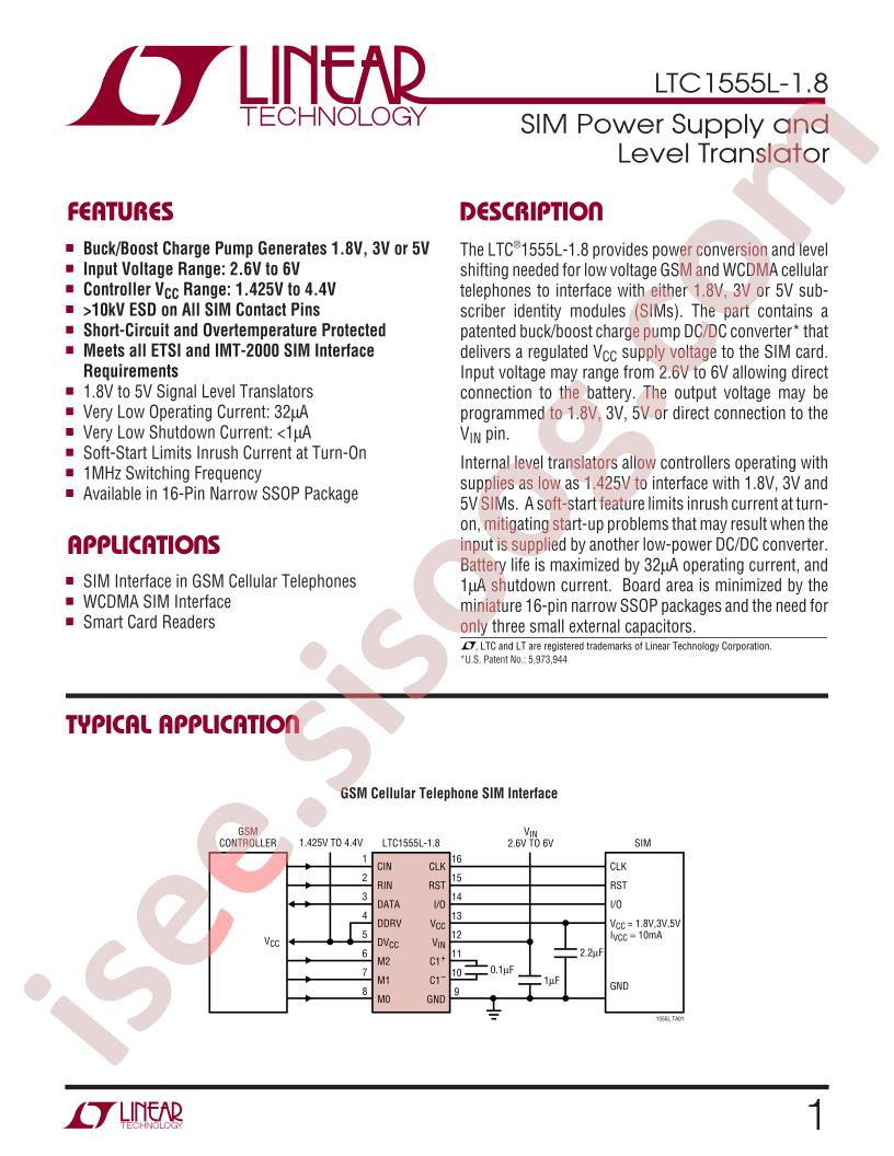 LTC1555L-1.8
