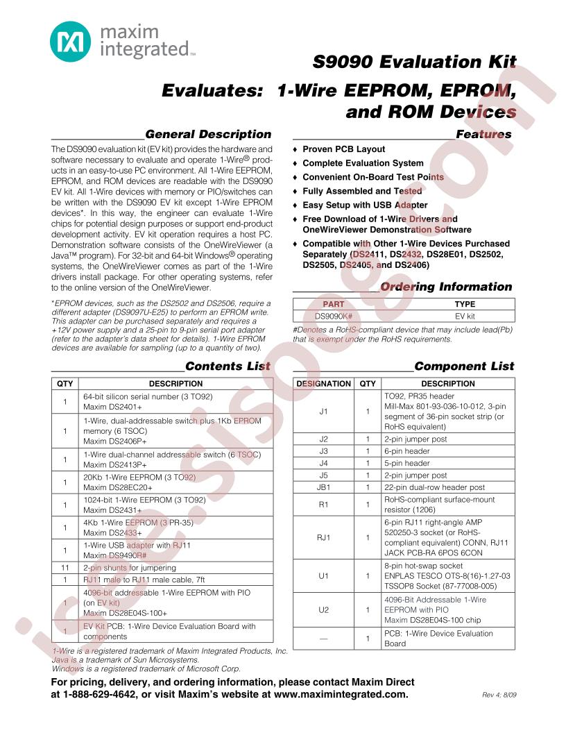 S9090 Evaluation Kit